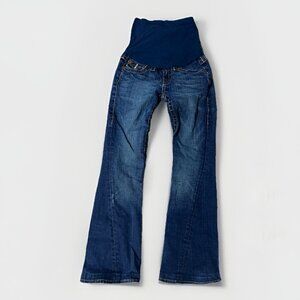 True Religion Bootcut Flare Jeans A Pea In The Pod Maternity Pants Size 27